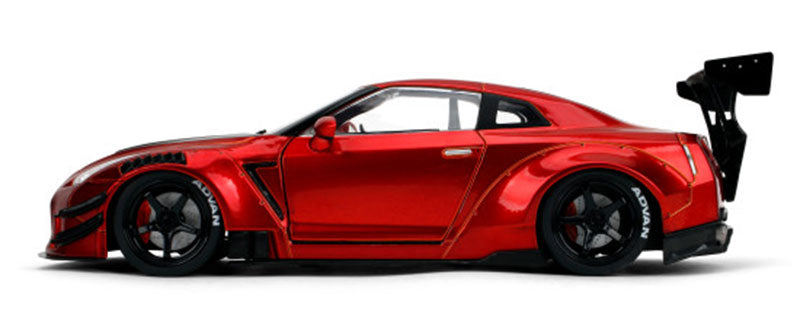 Jada Pink Slips Nissan Skyline GT-R R35 Liberty Walk Red Metallic 1:18 ...