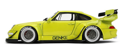 Jada Pink Slips Porsche 911 993 RWB Genki Yellow Green 1:18