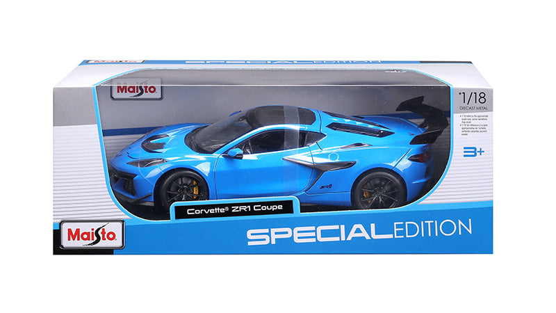 Maist 3台セット Huracan Datsun Corvette マイスト Maisto 2025 Chevy Corvette C8 ZR1 Riptide Blue 1:18 – STM Diecast