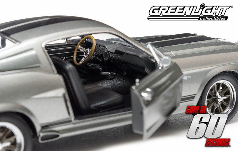 Greenlight 1967 Ford Shelby Mustang GT500 "Eleanor" Gone in 60 Seconds Grey 1:18