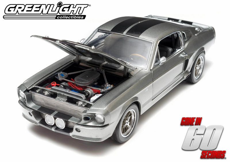 Greenlight 1967 Ford Shelby Mustang GT500 "Eleanor" Gone in 60 Seconds Grey 1:18