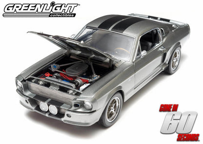 Greenlight 1967 Ford Shelby Mustang GT500 "Eleanor" Gone in 60 Seconds Grey 1:18