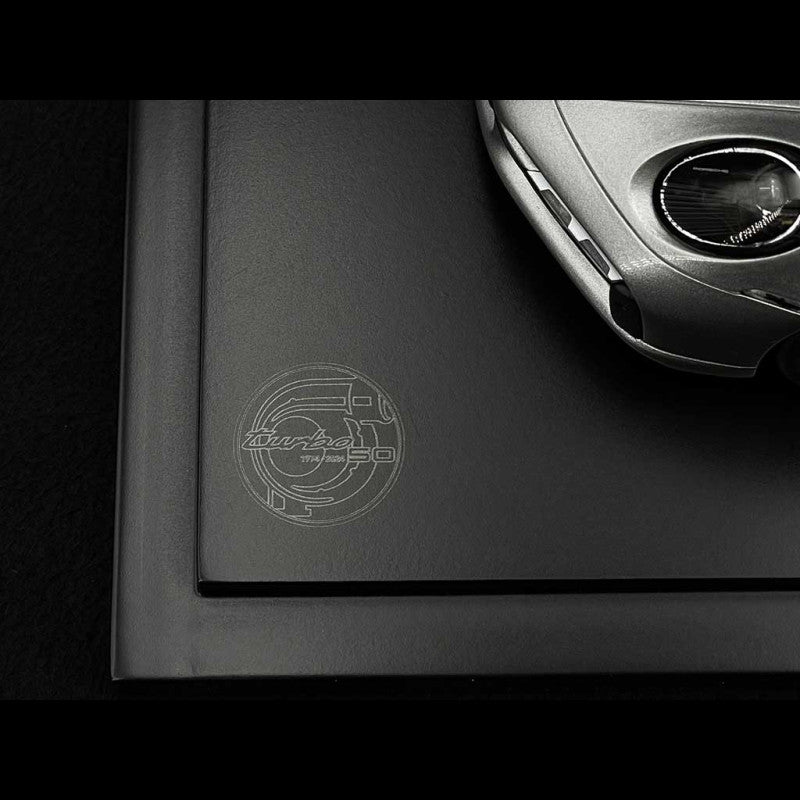 Spark-Model 2024 Porsche 911 Turbo (992) 50th Anniversary WITH DISPLAY GT Silver Metallic 1:18