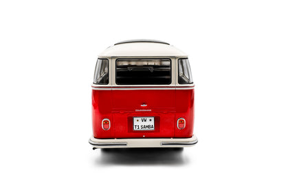 Solido 1962 Volkswagen T1 Samba Minibus Red 1:18
