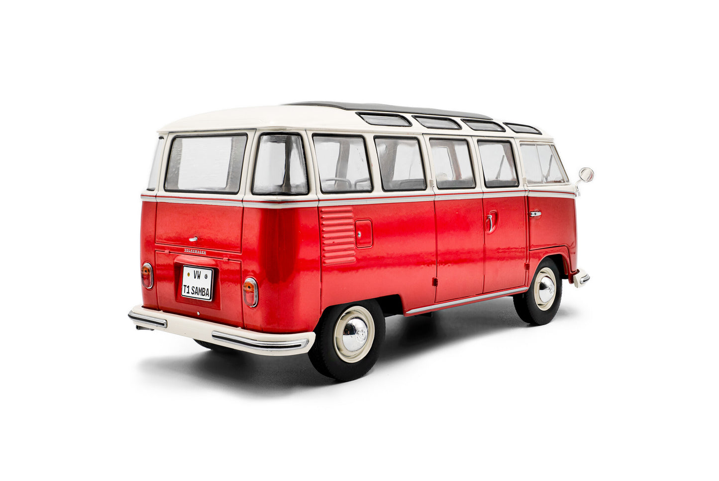 Solido 1962 Volkswagen T1 Samba Minibus Red 1:18
