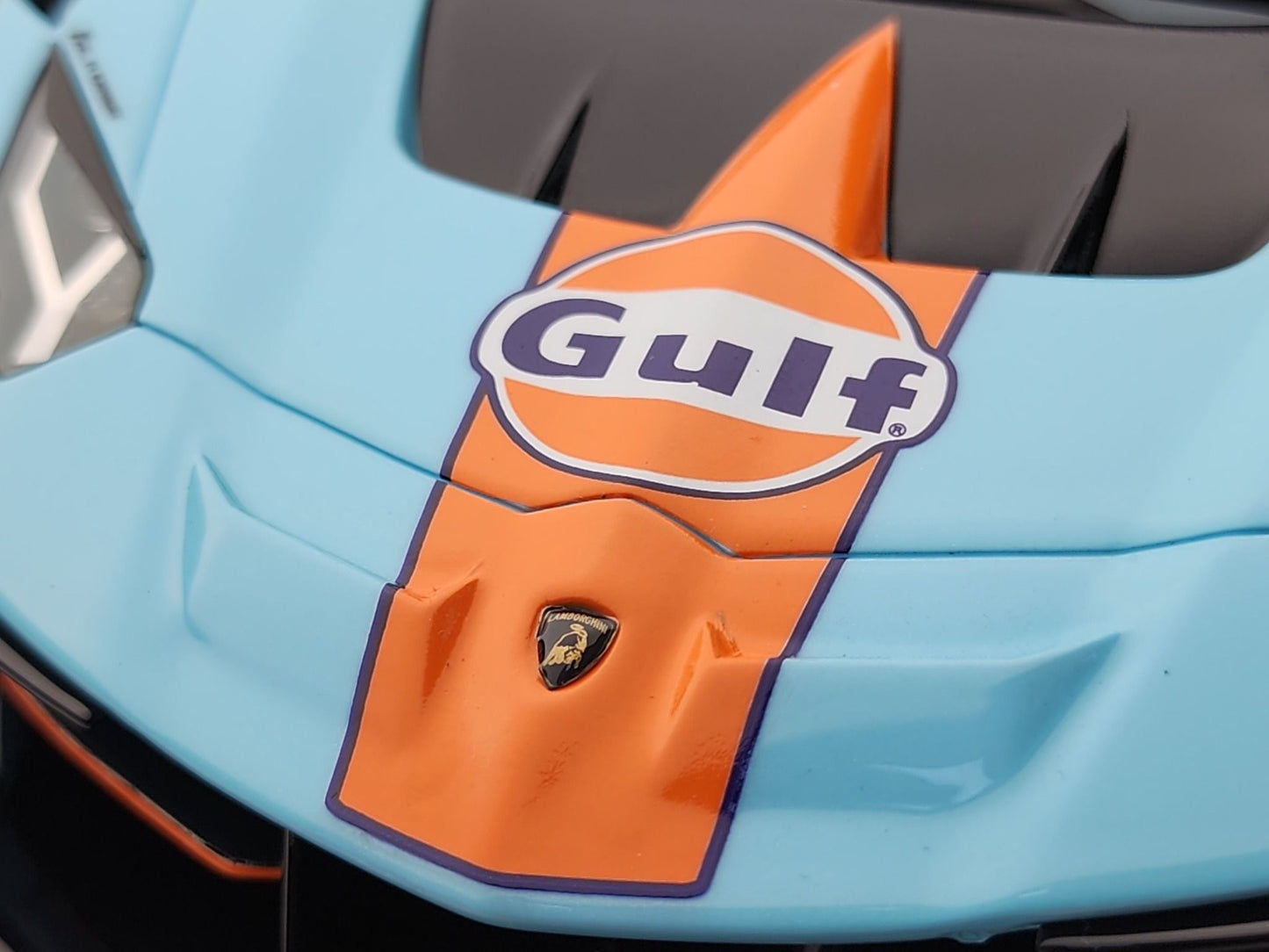 Ivy Merit Lamborghini Aventador GT Evo Gulf Blue 1:18 WITH DISPLAY